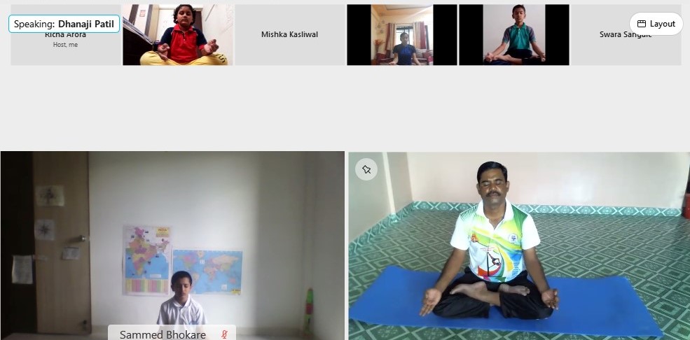 International Yoga Day 2021, S.B.Patil School