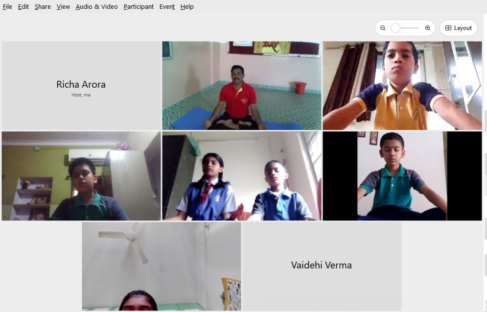 International Yoga Day 2021, S.B.Patil School