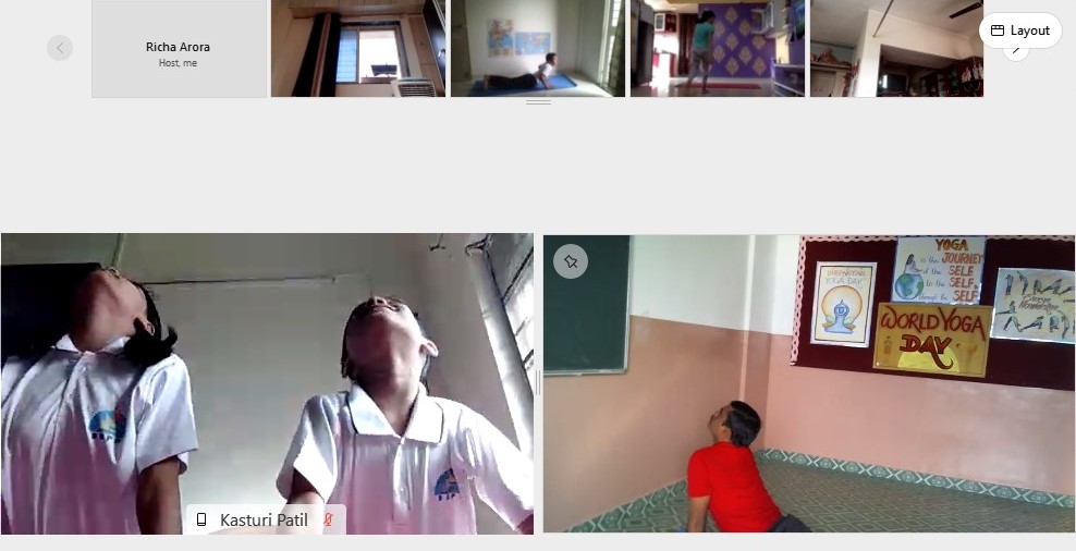 International Yoga Day 2021, S.B.Patil School