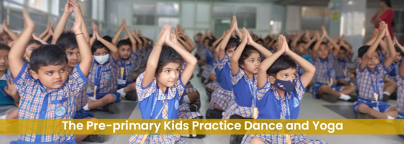 Pre-primary kiddies practice dance and yoga