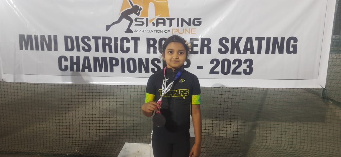 Winning the Pune Mini District Roller Skating Championship 2023 , SBPPS